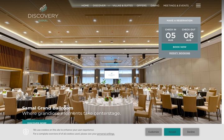 Screenshot of discoverysamal.com
