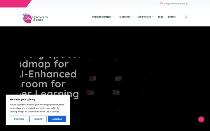 Screenshot of discoveryspace.eu