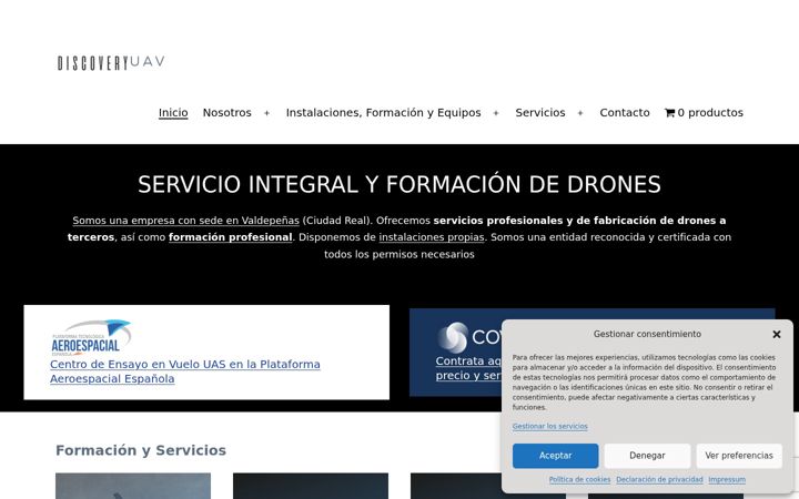 Screenshot of discoveryuav.com