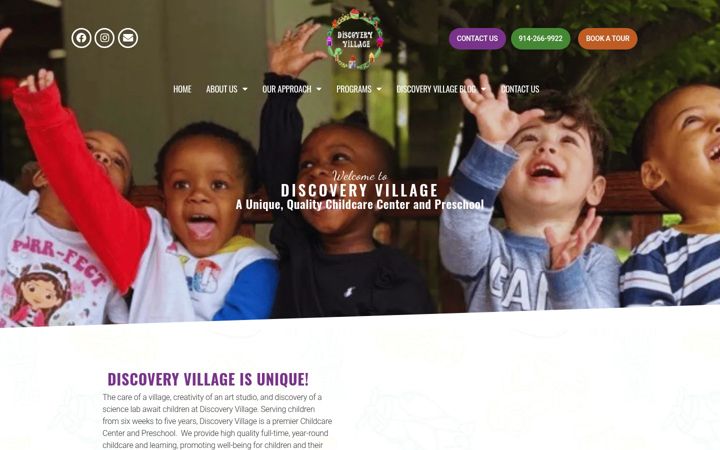 Screenshot of discoveryvillagecenter.com