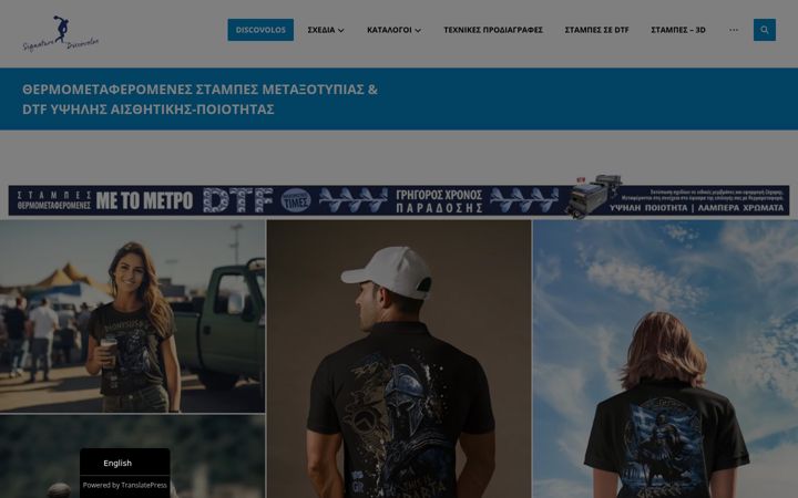 Screenshot of discovolos.eu
