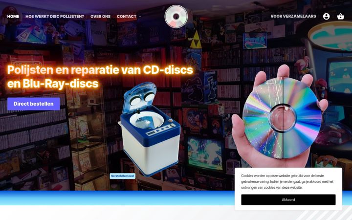 Screenshot von discpolijsten.nl