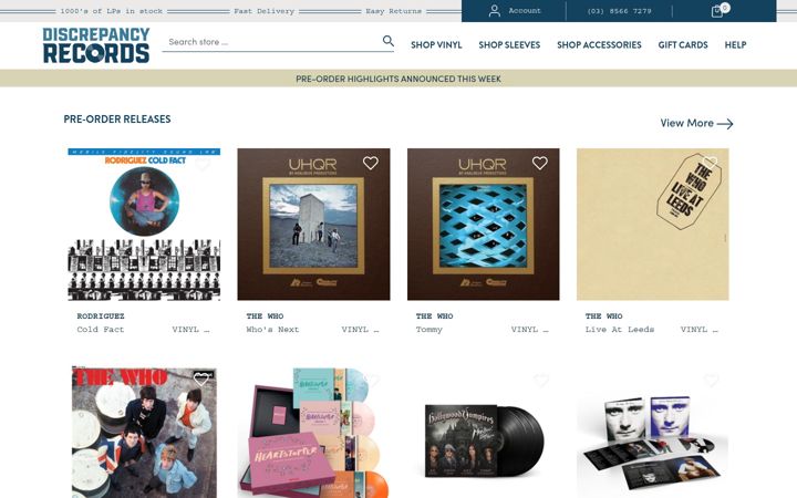 Screenshot of discrepancy-records.com.au