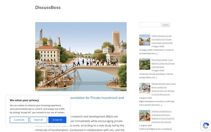 Screenshot of discussboss.com