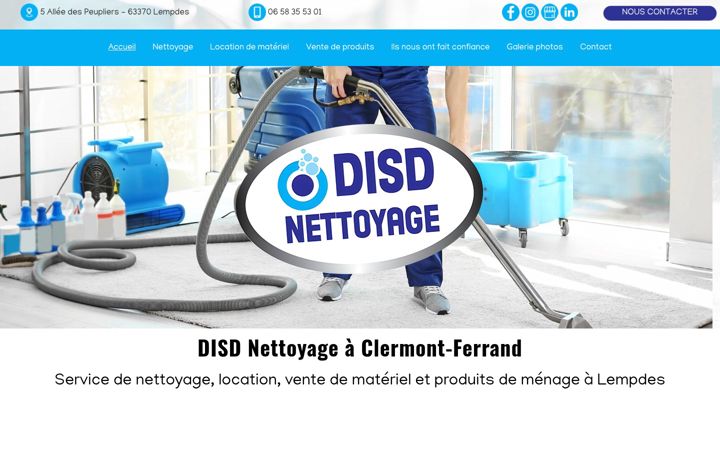 Posnetek zaslona disd-nettoyages.fr