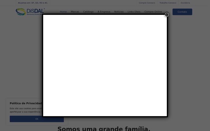 Ekraanipilt saidist disdal.com.br