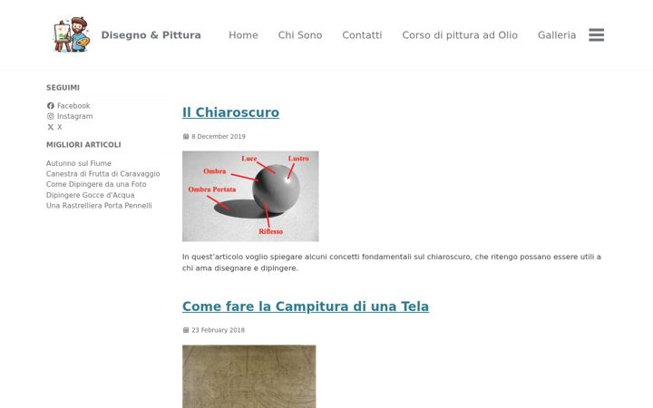 Screenshot von disegnoepittura.it