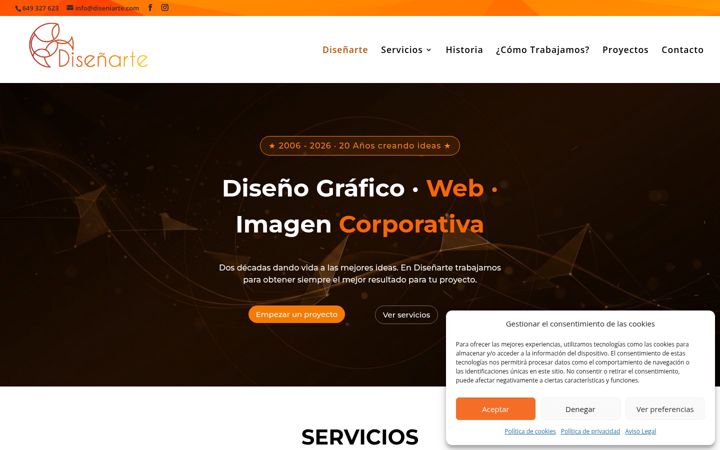 Screenshot of diseniarte.com