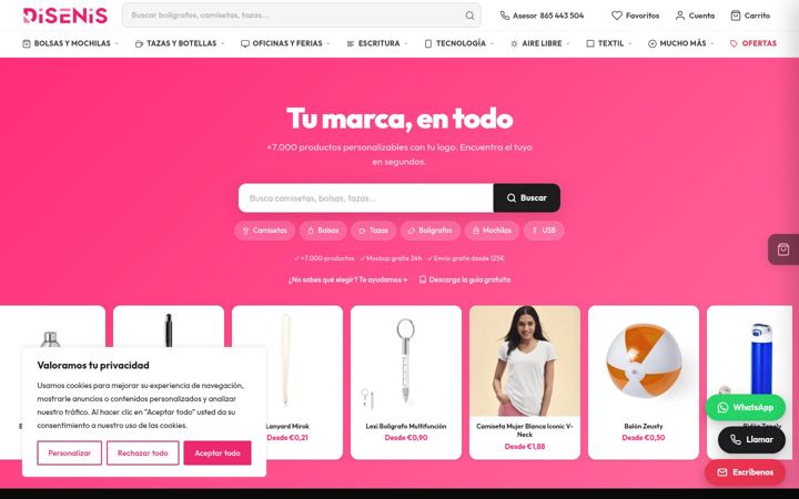 Screenshot of disenis.com
