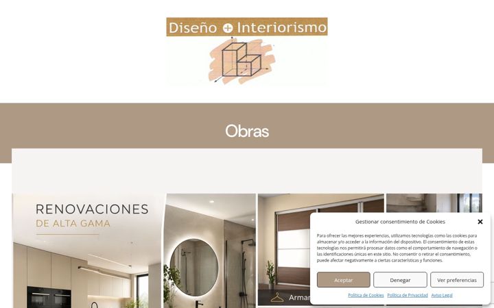 Ekrānuzņēmums no disenomasinteriorismo.es