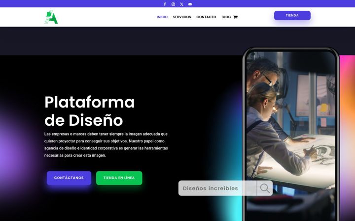 Screenshot of disenotc.com