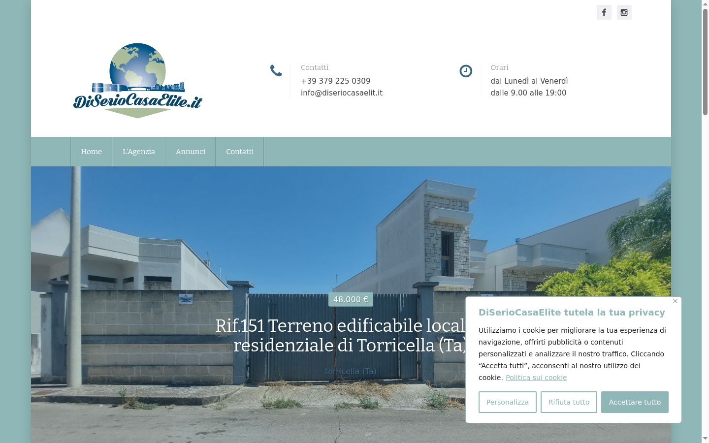 Screenshot des Einwilligungsbanners vor jeglicher Interaktion
