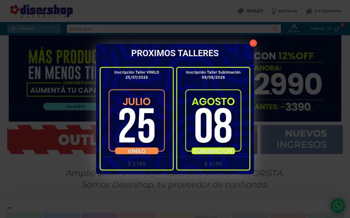 Screenshot of disershop.com.uy