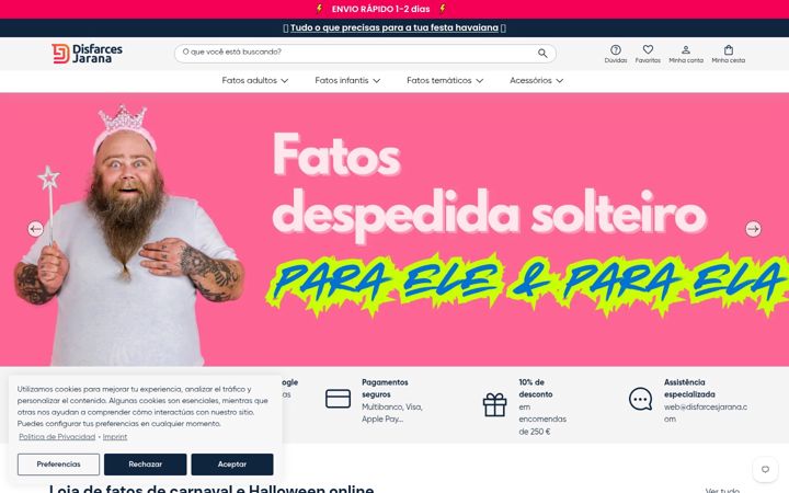 Zrzut ekranu disfarcesjarana.com