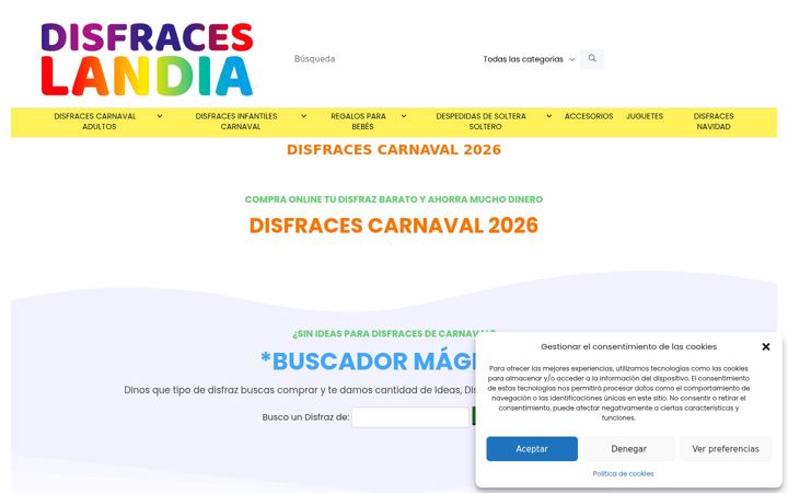 Screenshot of disfraceslandia.com