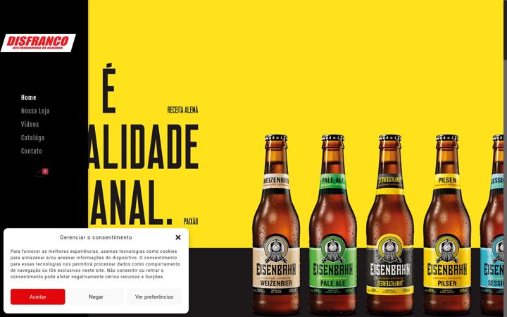 Ekraanipilt saidist disfranco.com.br
