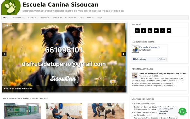 Screenshot of disfrutadetuperro.com