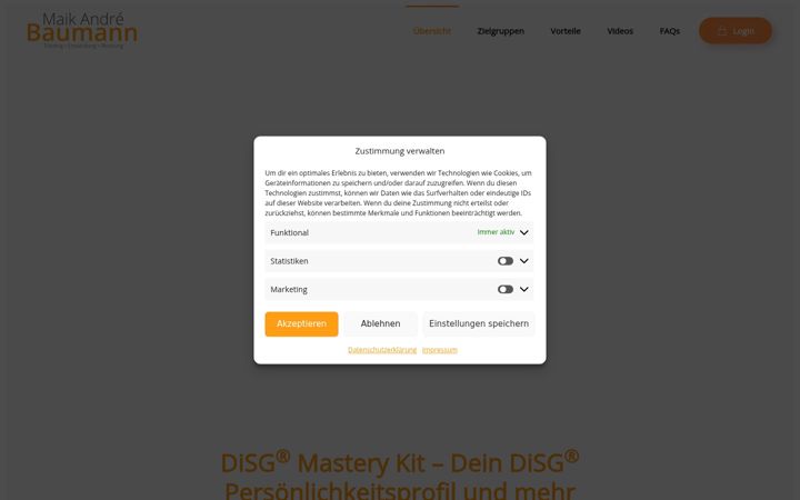 Screenshot of disg-arbeitsplatzprofil.de