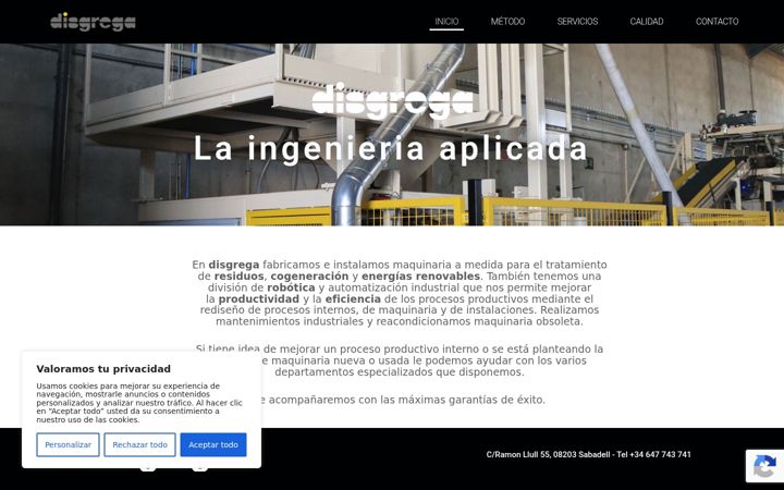 Screenshot of disgrega.com