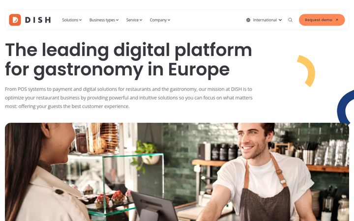 Screenshot of dish.digital