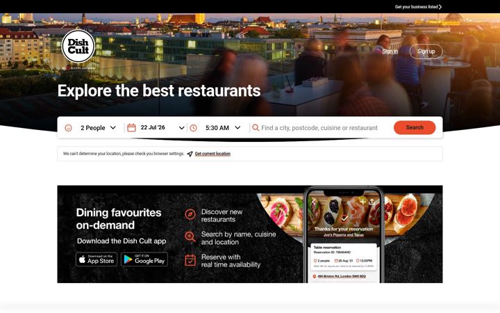 Screenshot of dishcult.com