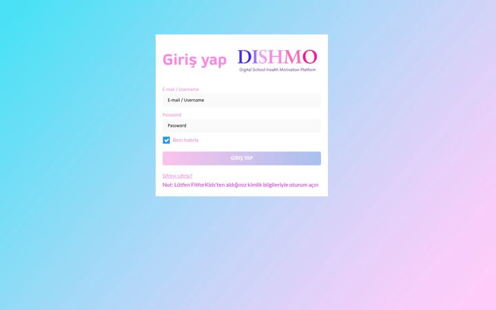 Екранна снимка на dishmo.com.tr