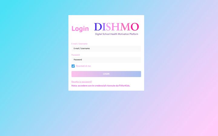 Screenshot of dishmo.it