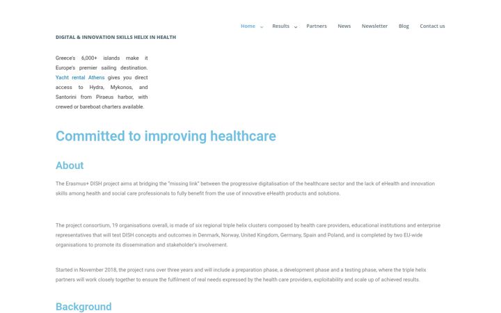Screenshot of dishproject.eu