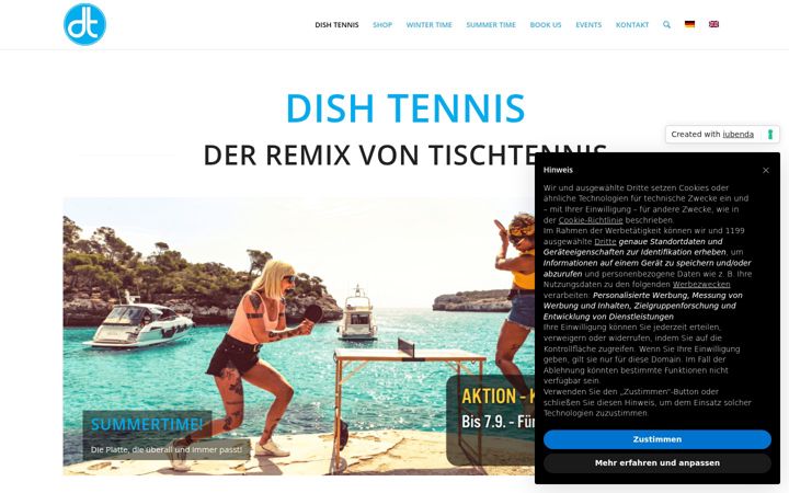 Screenshot di dishtennis.net