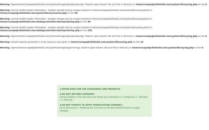 Screenshot of dishtvbd.com