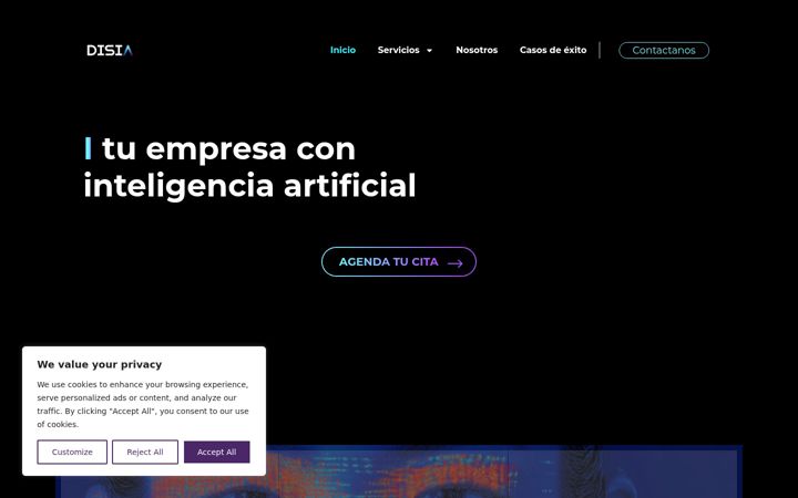 Screenshot of disiatech.com