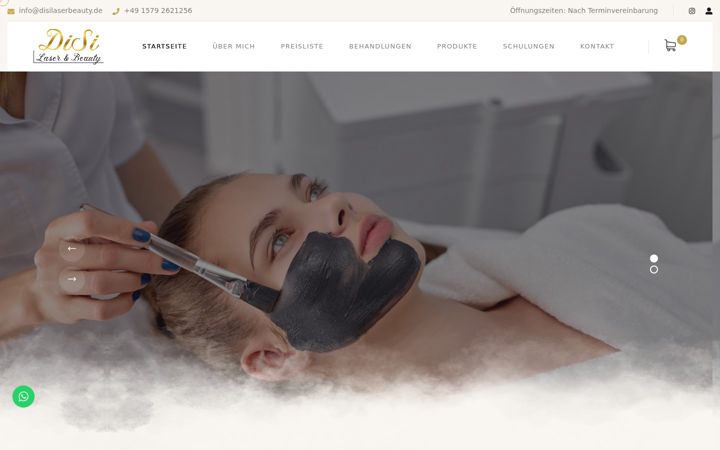 Skärmbild av disilaserbeauty.de