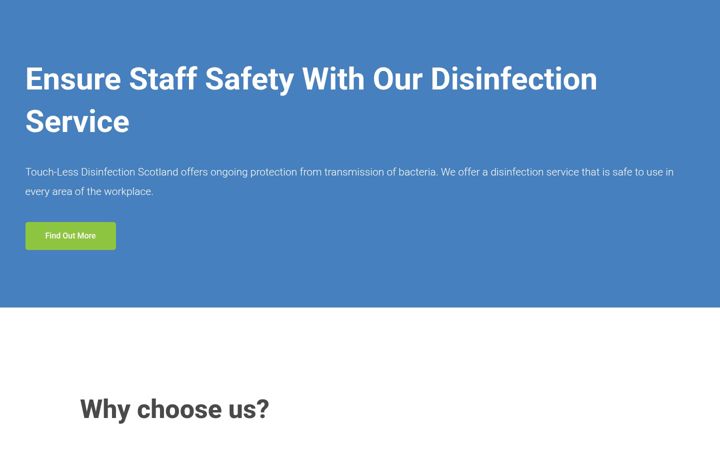 Screenshot of disinfectionscotland.com