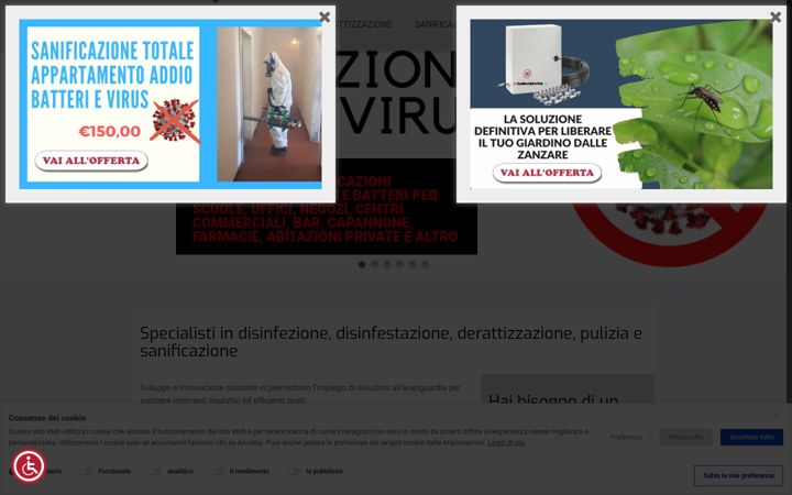 Screenshot di disinfestazioneferrara.net