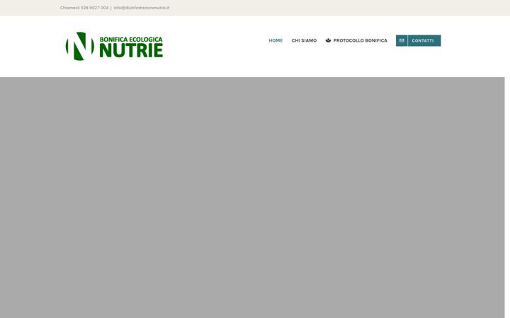Screenshot of disinfestazionenutrie.it
