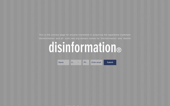 Screenshot of disinfo.com