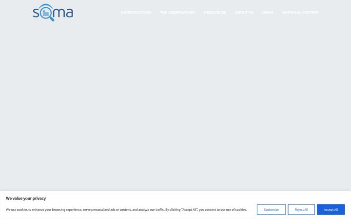 Screenshot of disinfobservatory.org