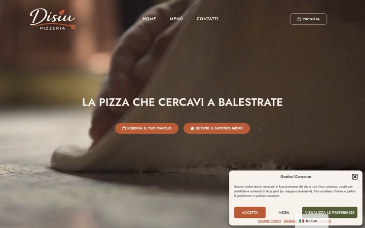 Screenshot of disiupizzeria.it