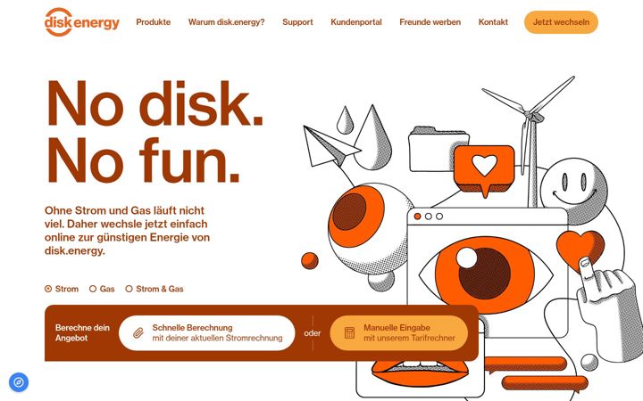 Screenshot of disk.energy