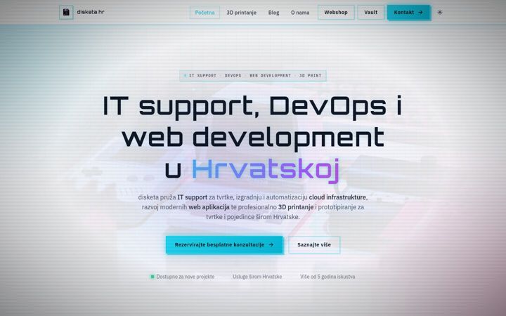 Screenshot of disketa.hr