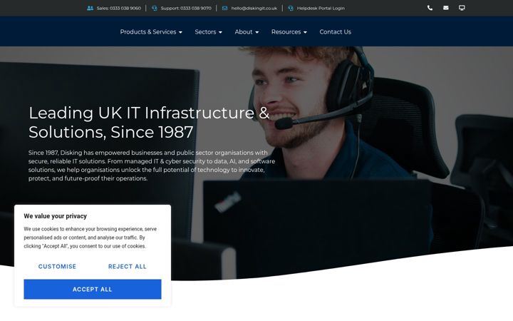 Екранна снимка на diskingit.co.uk