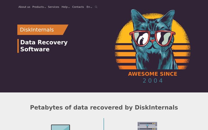 Screenshot of diskinternals.com