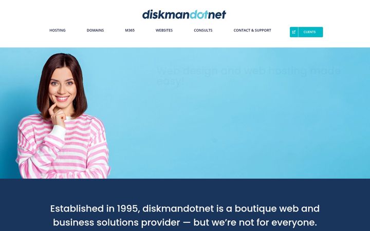 Screenshot of diskmanservers.com.au