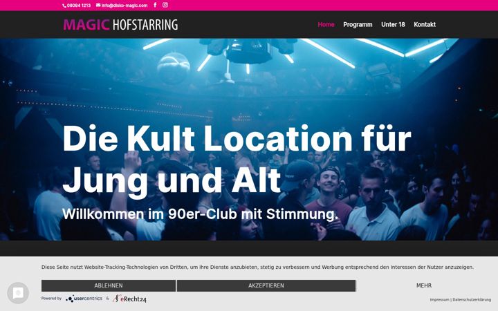 Screenshot of disko-magic.com
