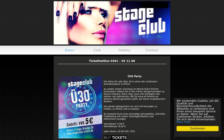 Skärmbild av disko-stage.de