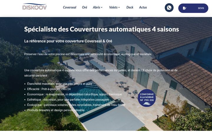 Posnetek zaslona diskoov.fr