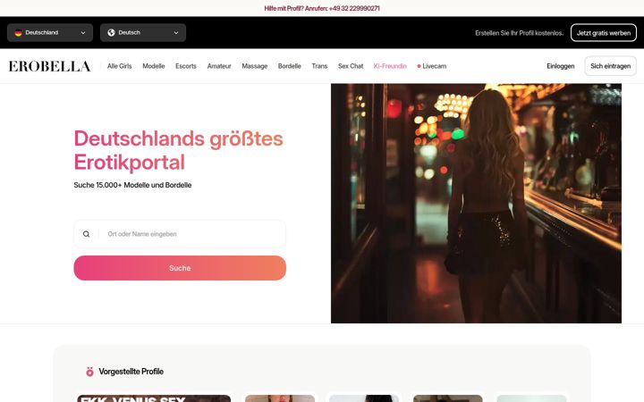Screenshot of diskret.de