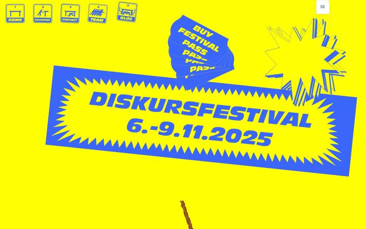 Screenshot of diskursfestival.de