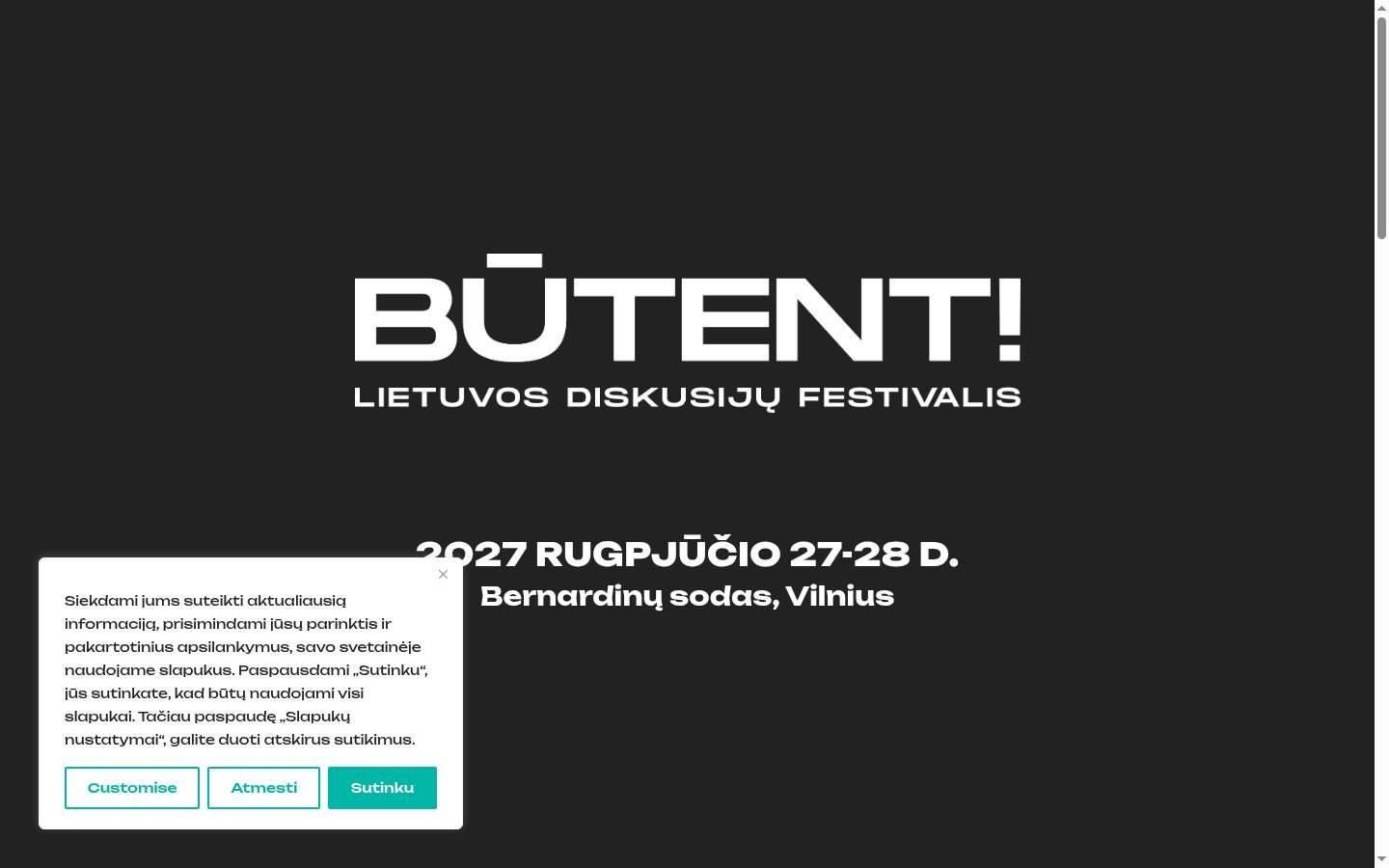Screenshot tal-banner tal-kunsens muri qabel kwalunkwe interazzjoni