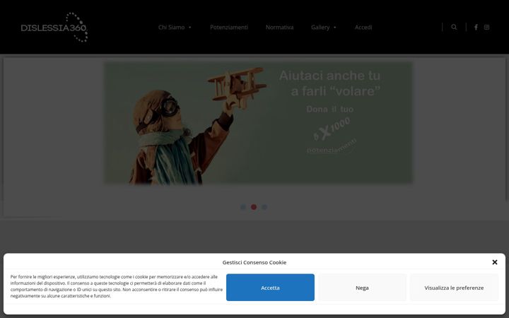 Screenshot of dislessia360.it